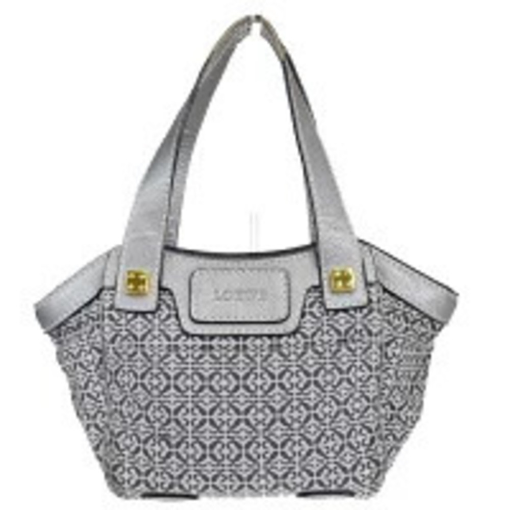Loewe Canvas Leather Shoulder Bag Gray